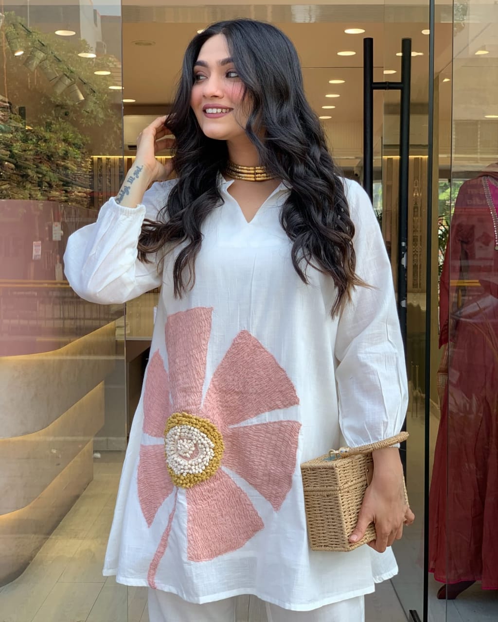 Premium Cotton Co-ord Set for Women | Embroidered Summer Co-ord Suit